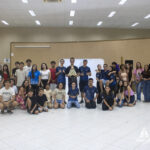 "Jovens da Pastoral da Juventude durante encontro no Santuário do Rocio"