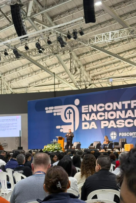 Equipe da Pascom do Rocio no Encontro Nacional da Pascom em Aparecida do Norte