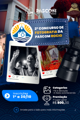PASCOM Rocio lança 2º Concurso de Fotografia durante a Festa Estadual de Nossa Senhora do Rocio 2026